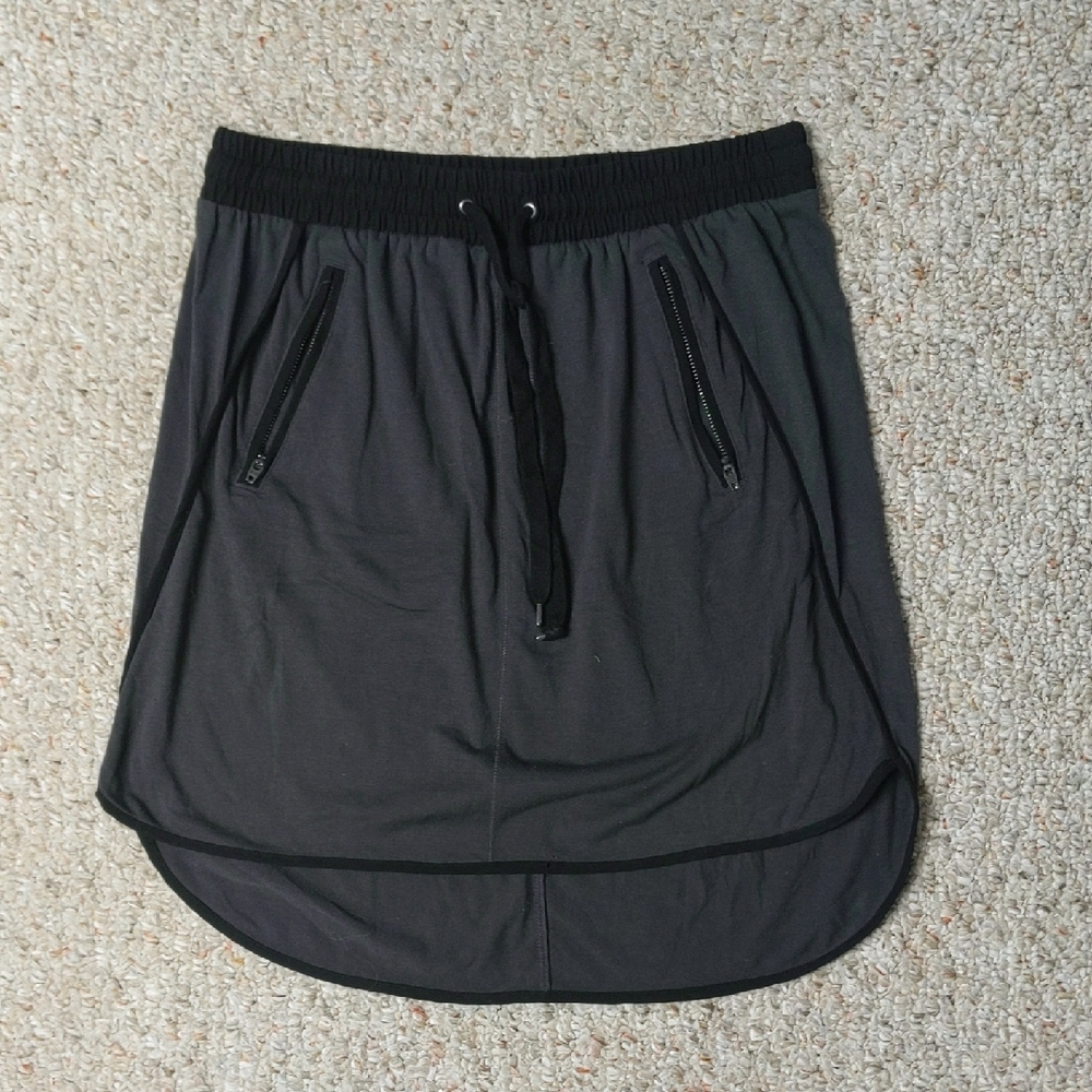 Converse Gray High Low Athletic Skirt Knee-Length